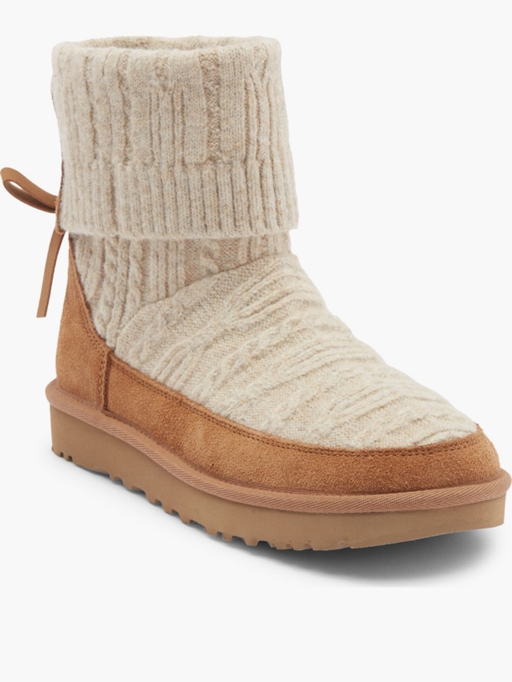 UGG® Classic Mini Cable Knit Bootie (Women)